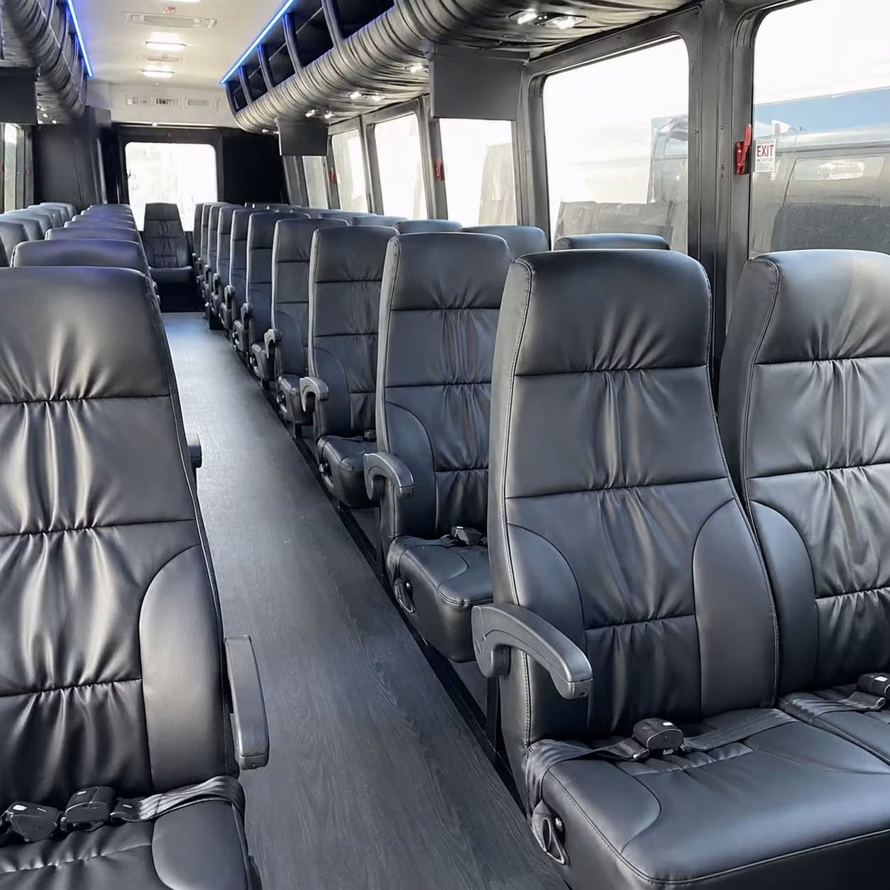 28 passenger minibus inside
