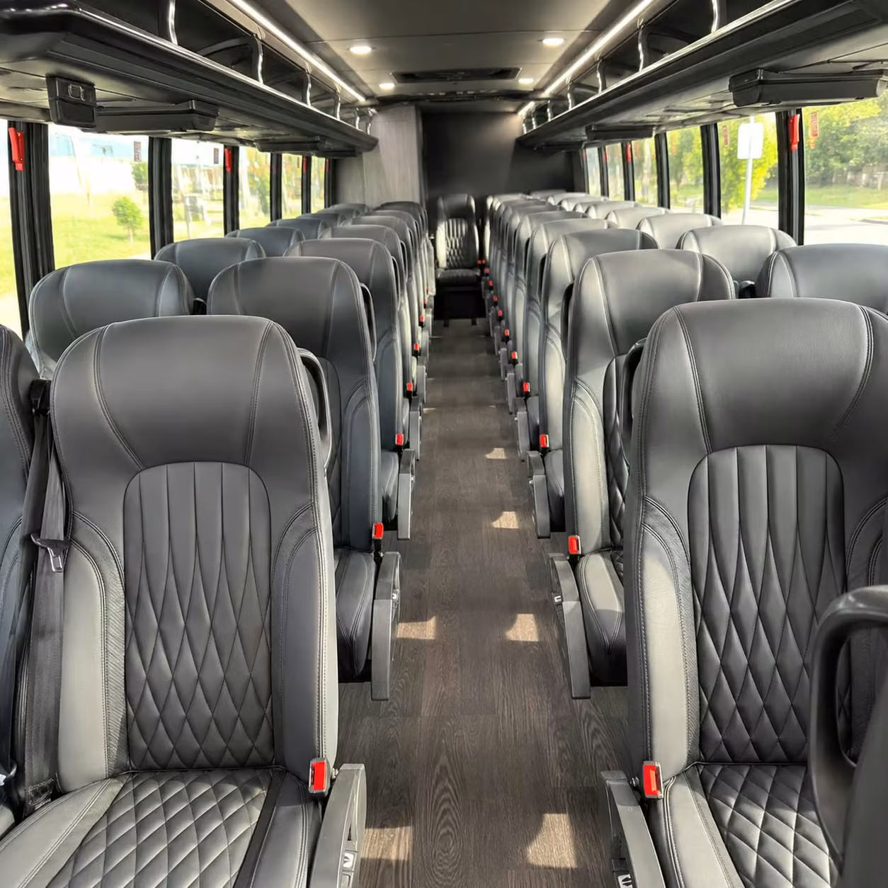 28 passenger minibus interior
