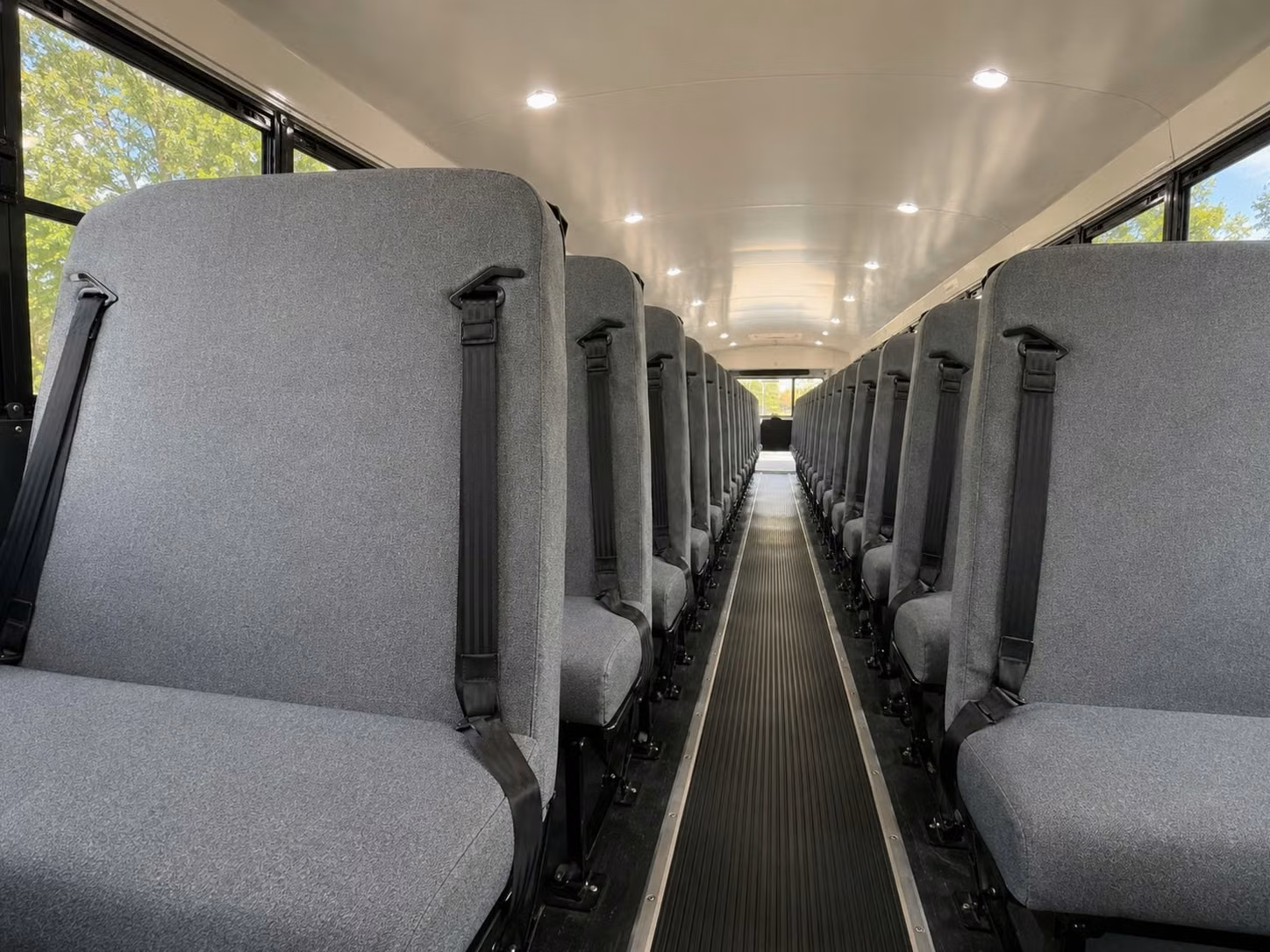 school bus inside
