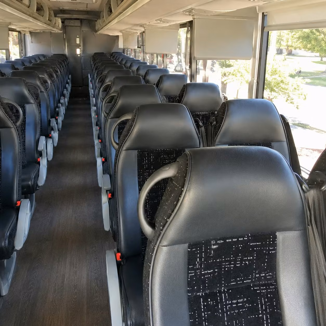 st louis charter bus inside